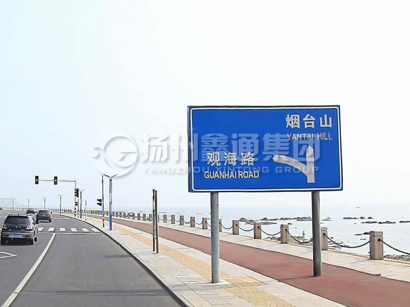 BZG-015，交通標志桿，雙柱標志桿